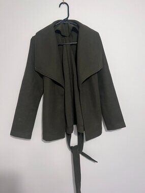 Banana Republic Forest Green wrap coat